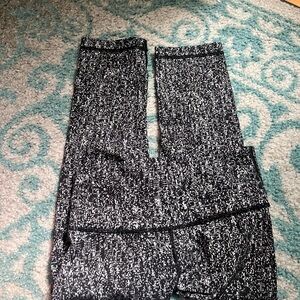 lululemon athletica Black and White Leggings